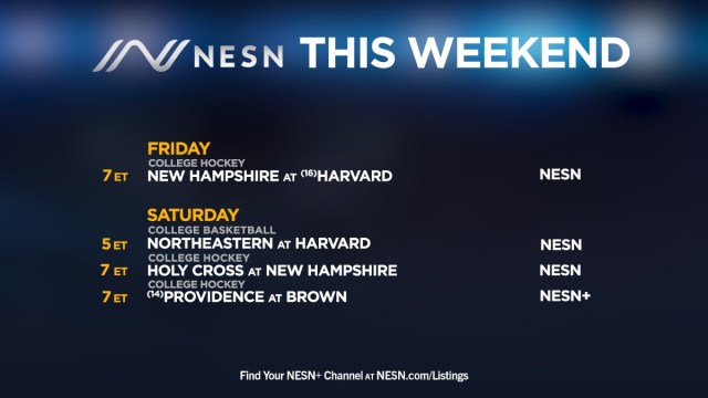 Weekend of college sports on NESN networks