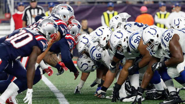 The Indianapolis Colts and the New England Patriots