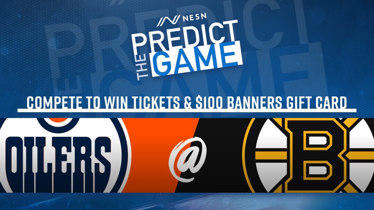 Play 'Predict The Game' During Bruins-Oilers To Win Tickets, Gift Card