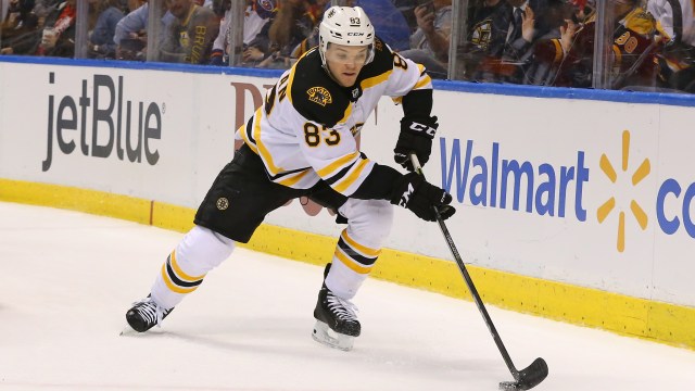 Boston Bruins forward Karson Kuhlman
