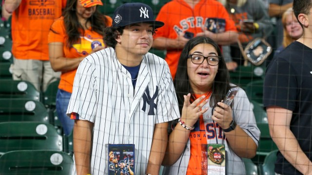 A New York Yankees and Houston Astros fan