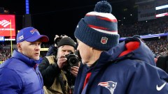 Buffalo Bills head coach Sean McDermott, New England Patriots' Bill belichick