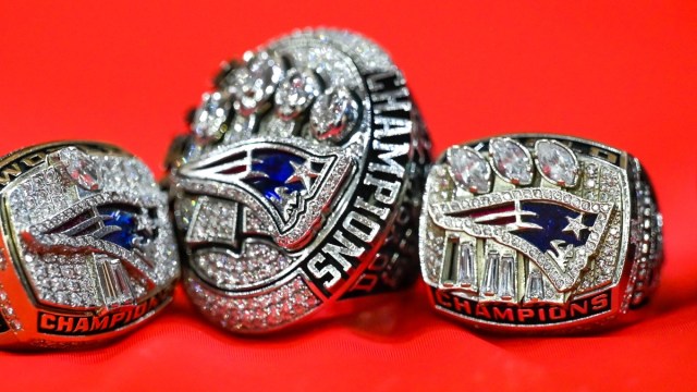 New England Patriots Super Bowl rings