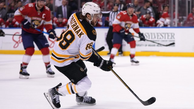 Boston Bruins forward David Pastrnak