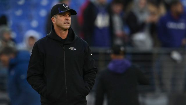 Baltimore Ravens head coach John Harbaugh