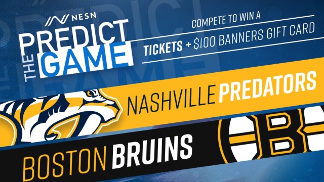 Bruins vs. Predators "Predict The Game"