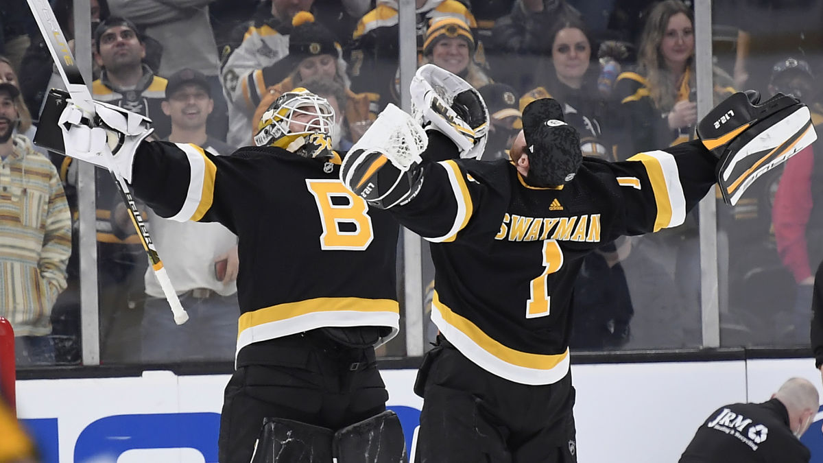Jeremy Swayman Reveals How Linus Ullmark Postgame Hug Came About
