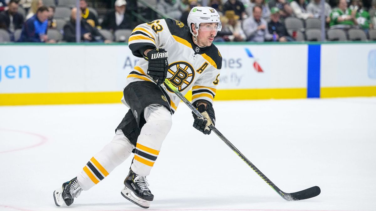 Pain-free Brad Marchand reports improved range in his skating after