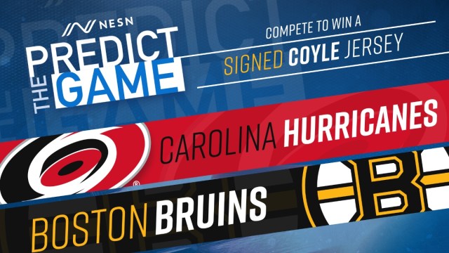 Bruins vs. Hurricanes "Predict The Game"