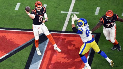 Cincinnati Bengals quarterback Joe Burrow and Los Angeles Rams defensive lineman Aaron Donald