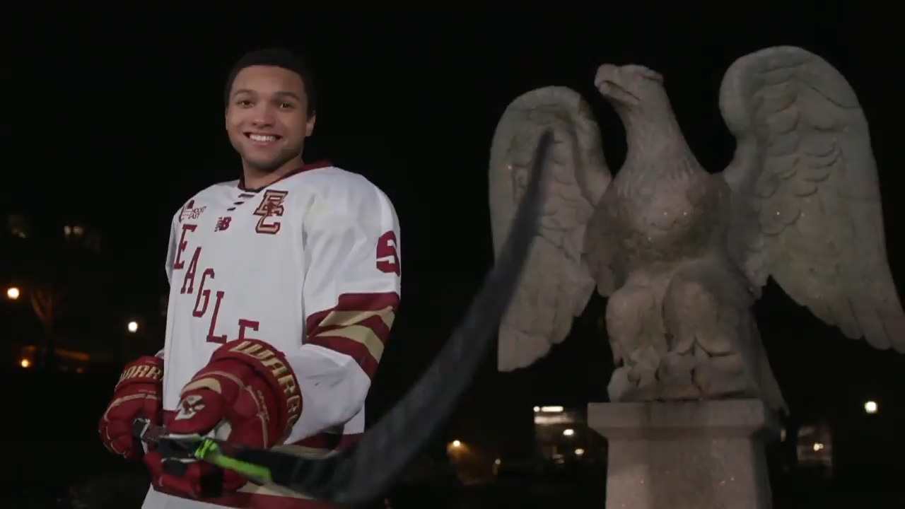 Black History Month Boston College Hockey Captain Marshall Warren