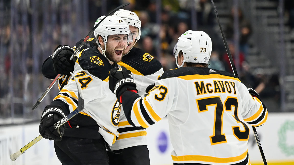 Watch Jake DeBrusk Score Winning Goal In Overtime Vs. Kraken