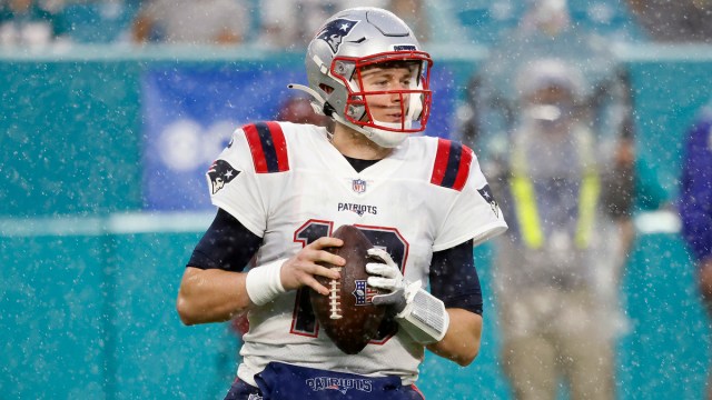 New England Patriots quarterback Mac Jones