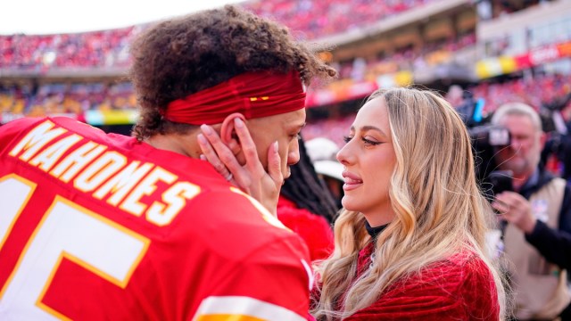 Kansas City Chiefs quarterback Patrick Mahomes, fiancée Brittany Matthews