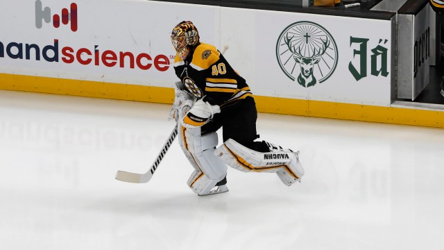 Retired Boston Bruins goalie Tuukka Rask