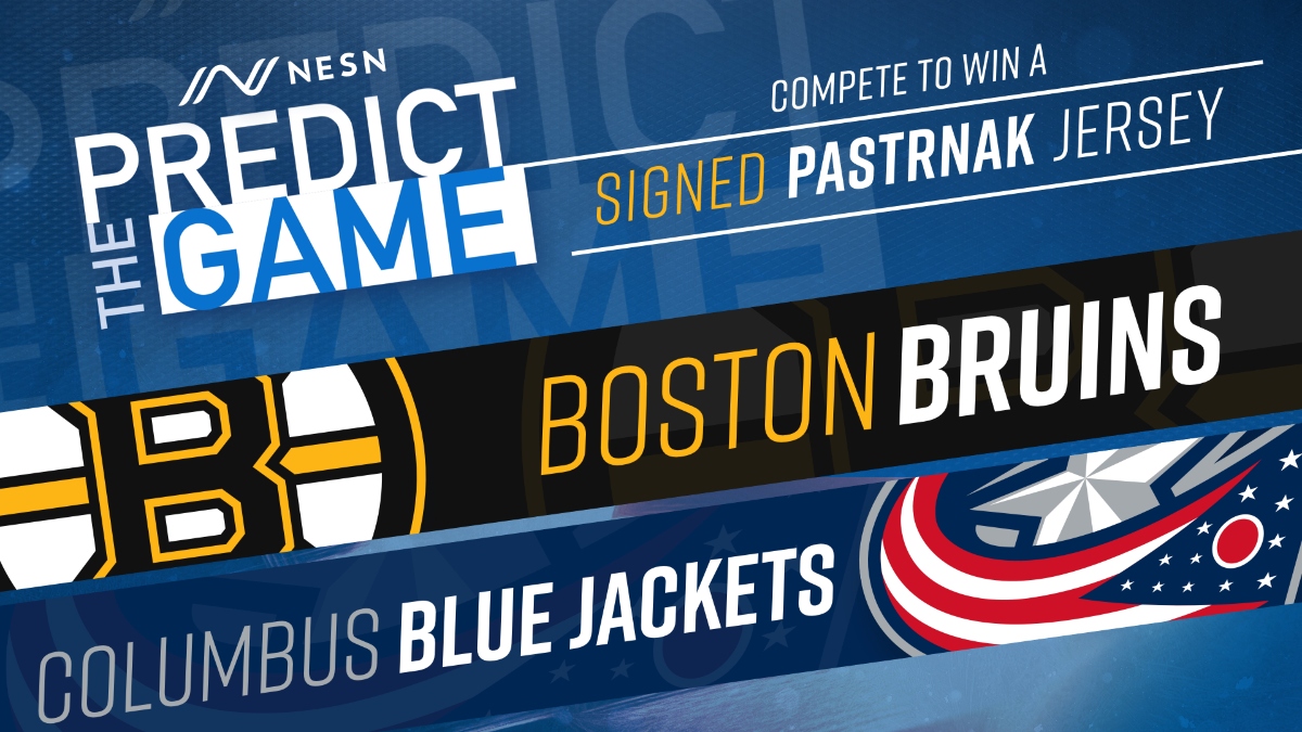 Play 'Predict The Game' During Bruins-Blue Jackets To Win Signed David ...