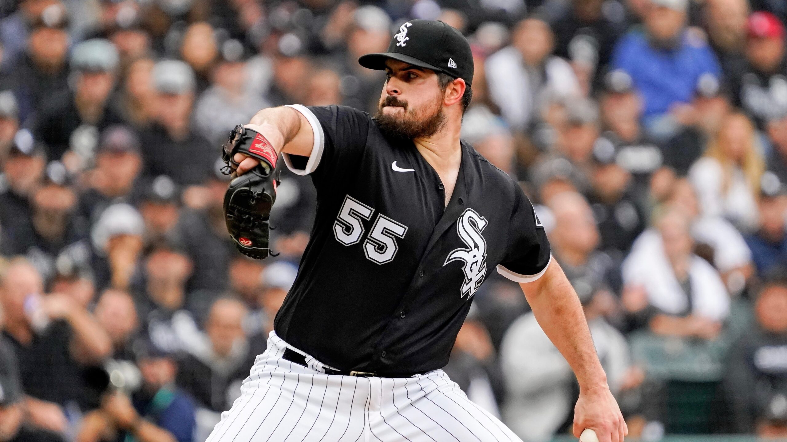 2022 Game Used Baseball used on 4/26 vs. OAK - T-6: Carlos Rodon