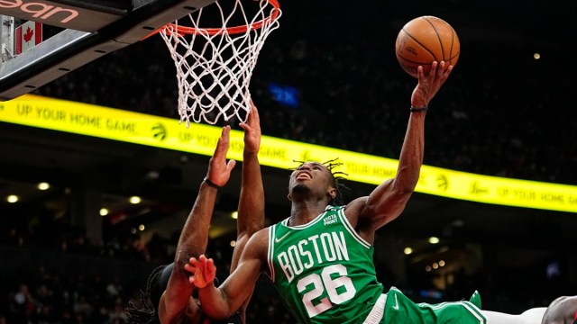 Boston Celtics forward Aaron Nesmith