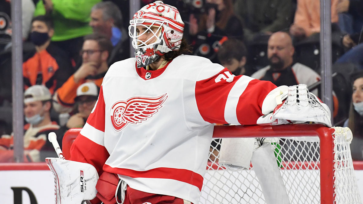 Red Wings’ Alex Nedeljkovic Turns Routine Stop Into Own Goal Vs. Wild