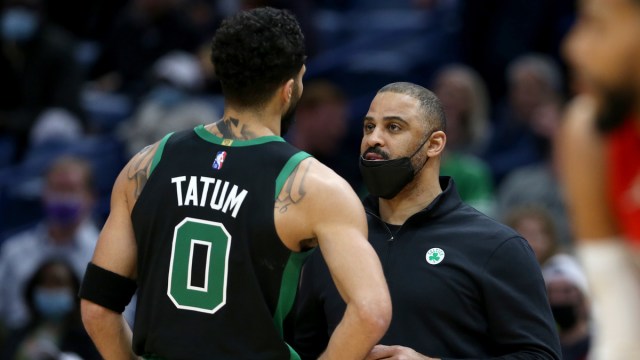 Boston Celtics forward Jayson Tatum, head coach Ime Udoka
