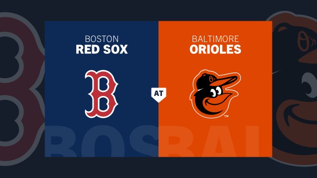 Boston Red Sox at Baltimore Orioles gameday matchup graphic