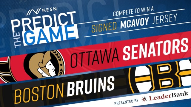 Bruins vs. Senators "Predict The Game"