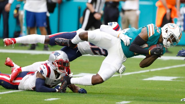 Reported New England Patriots wide receiver DeVante Parker (11)