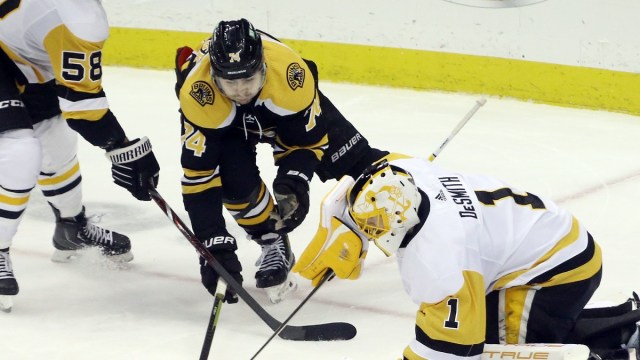 Boston Bruins forward Jake DeBrusk