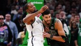 Boston Celtics forward Jayson Tatum and Phoenix Suns forward Kevin Durant