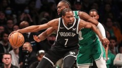 Brooklyn Nets forward Kevin Durant and Boston Celtics guard Jaylen Brown