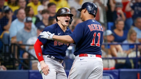 Torii Hunter Goes Legs-Over-Head, Red Sox' Bullpen Cop Celebrates ...