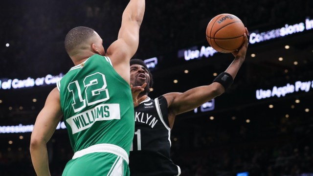 Brooklyn Nets guard Kyrie Irving, Boston Celtics forward Grant Williams