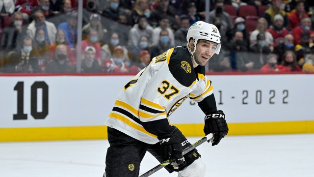 Boston Bruins forward Patrice Bergeron