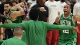 Boston Celtics forward Jayson Tatum (0) and center Al Horford