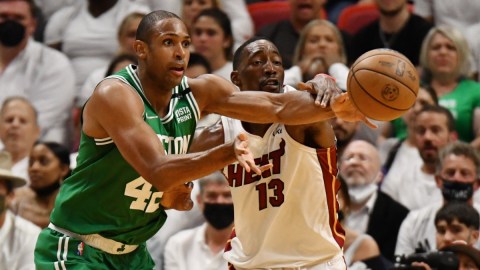 Boston Celtics forward Al Horford, Miami Heat center Bam Adebayo