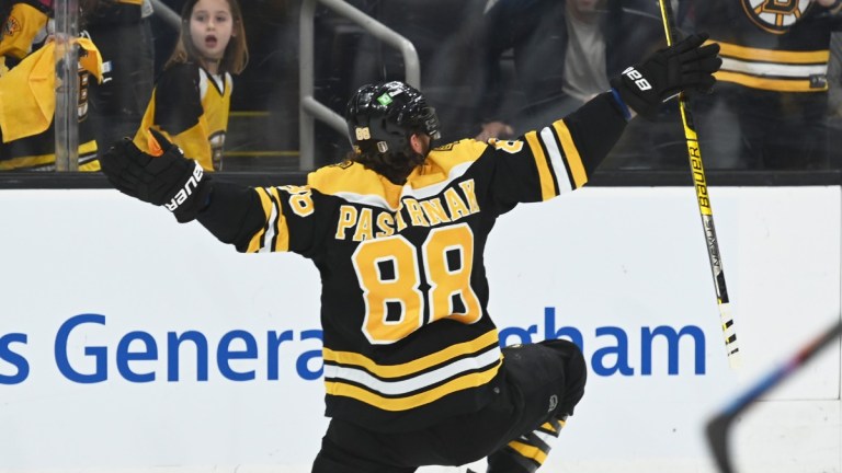 Boston Bruins forward David Pastrnak