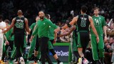 Boston Celtics head coach Ime Udoka, forward Jayson Tatum