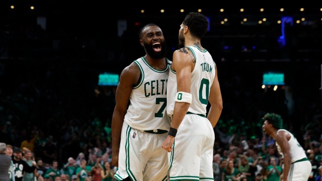 Boston Celtics stars Jaylen Brown, Jayson Tatum