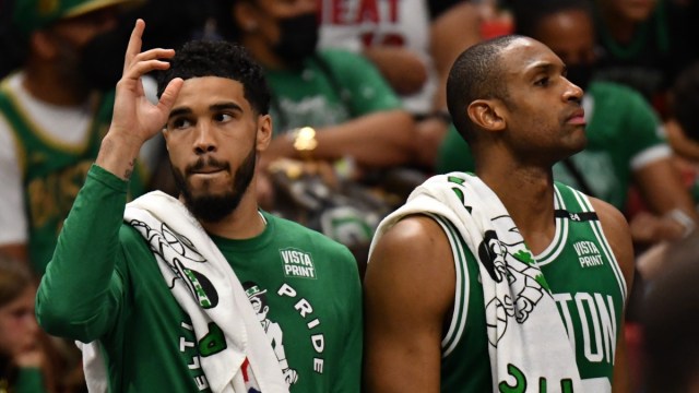 Boston Celtics forwards Jayson Tatum, Al Horford
