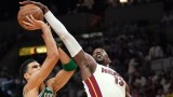 Boston Celtics forward Jayson Tatum, Miami Heat center Bam Adebayo