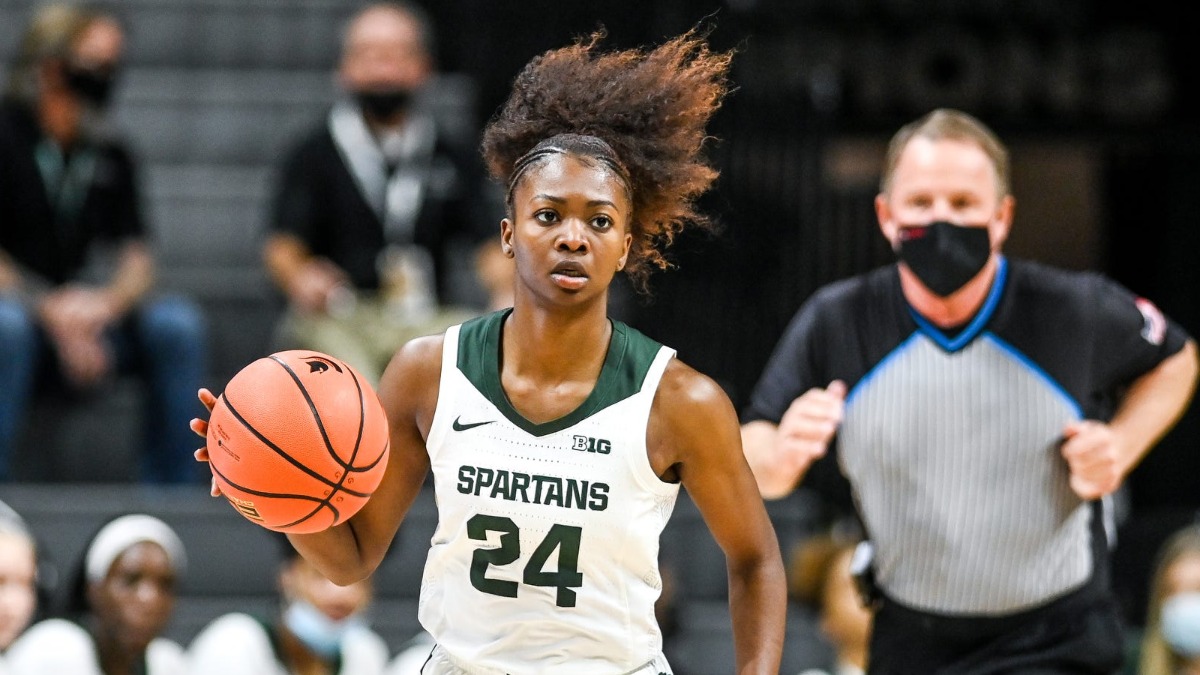 Michigan State's Nia Clouden taken by Connecticut Sun in WNBA draft