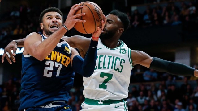 Boston Celtics guard Jaylen Brown, Denver Nuggets guard Jamal Murray