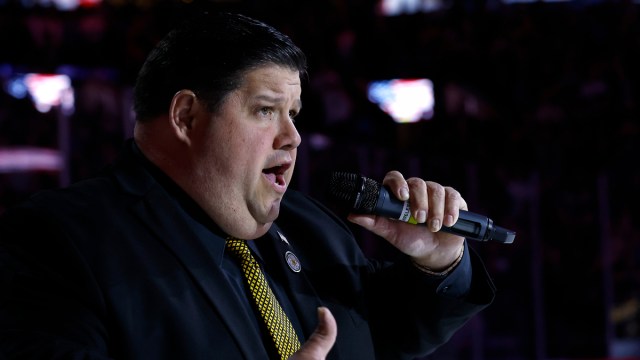 Boston Bruins National Anthem singer Todd Angilly