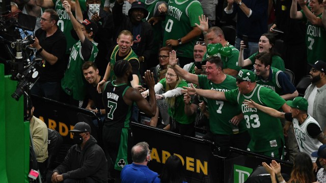 Boston Celtics guard Jaylen Brown, Celtics fans