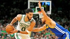 Boston Celtics forward Jayson Tatum, Golden State Warriors guard Steph Curry