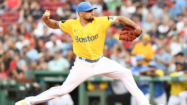 Boston Red Sox starting pitcher Nathan Eovaldi