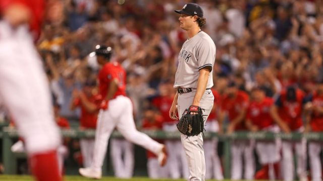 Boston Red Sox third baseman Rafael Devers, New York Yankees starter Gerrit Cole