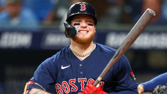 Boston Red Sox left fielder Alex Verdugo