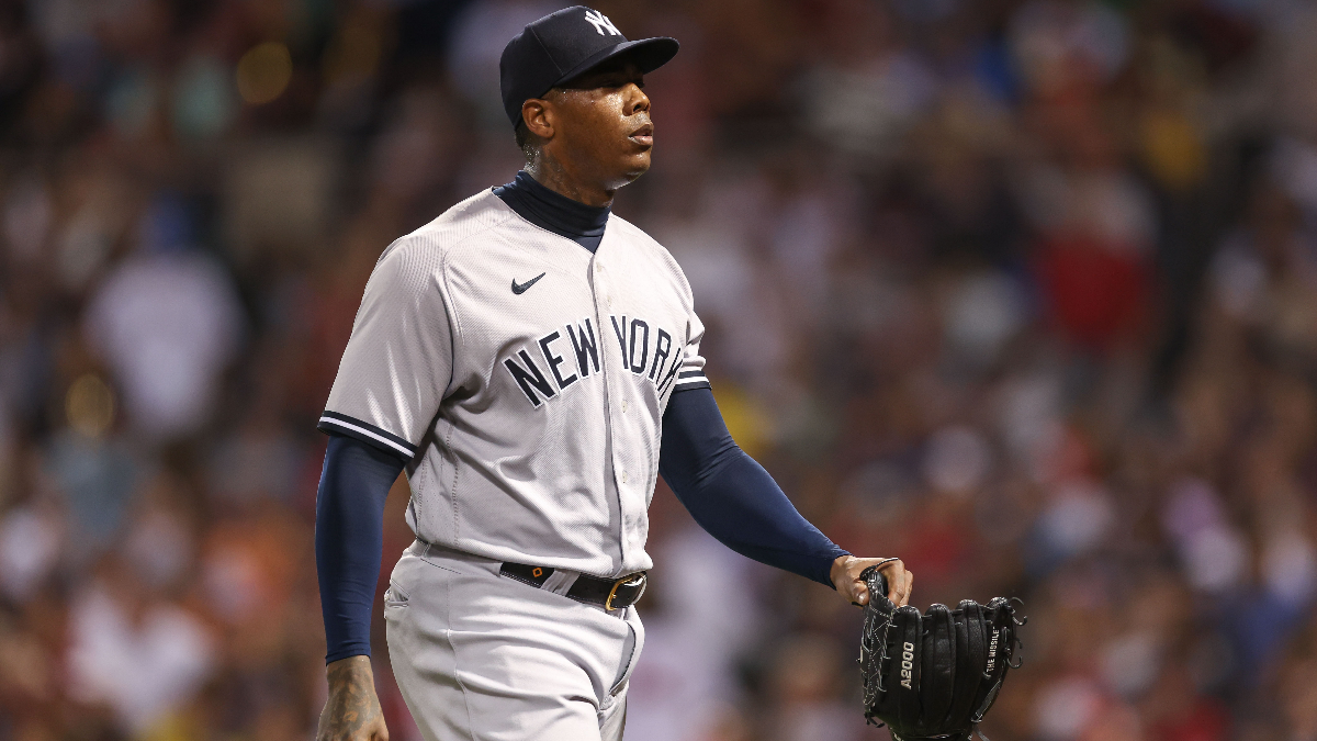 Yankees Reliever Aroldis Chapman Pitched for Patriots Out of Uniform