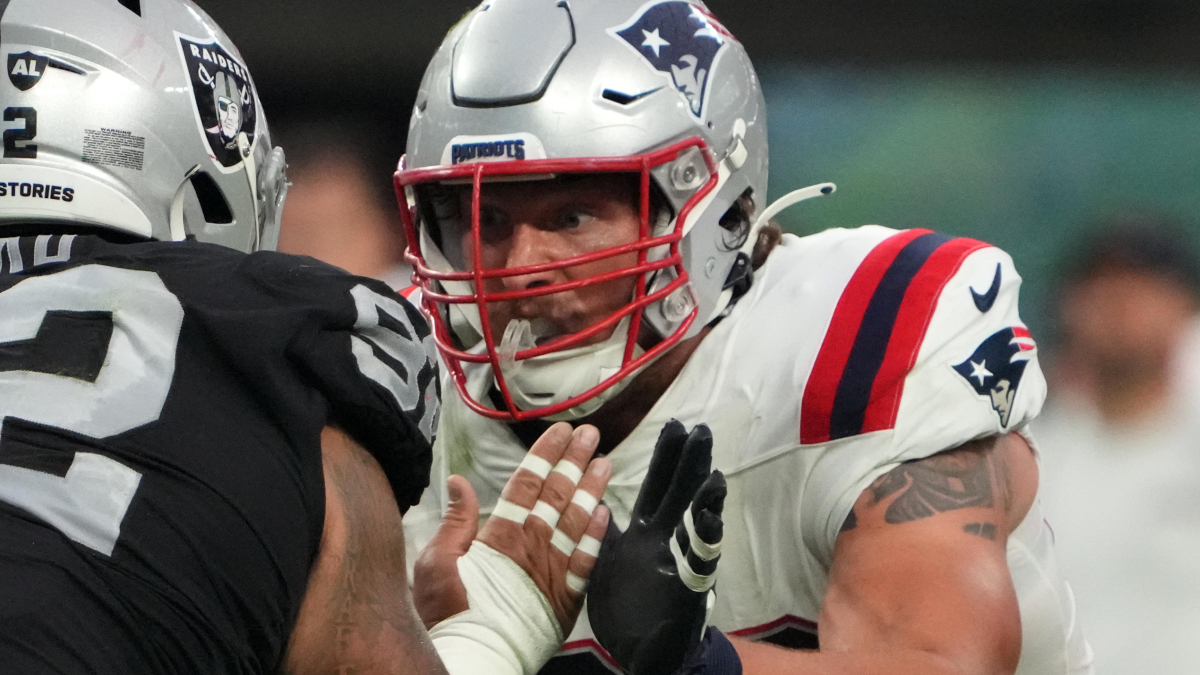 Why Cole Strange, Patriots' rookie starting guard, wears an old